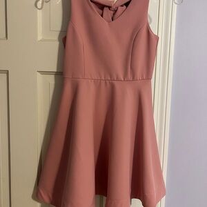 Tween Diva, Pink Midi Dress with Bow in back. Size 8